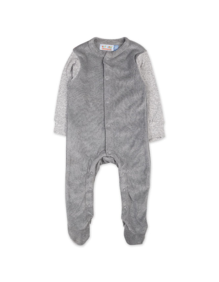 Infants Baby Boys Winter Romper Bambies Steel Grey at Zubaidas