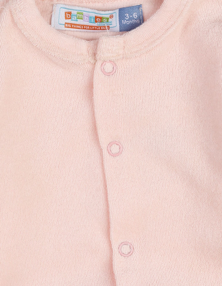 Infants Baby Girls Winter Romper Bambies Pink at Zubaidas Pakistan