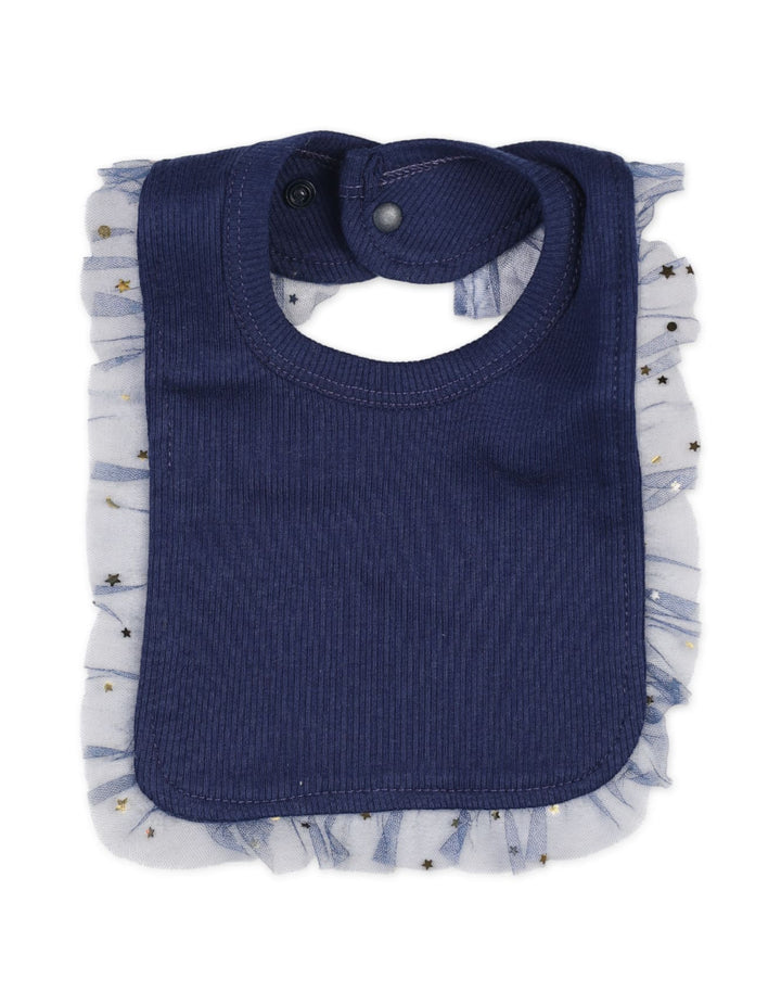 Infants Baby Girls Winter Tulle Romper with Bib Bambies Navy Blue at Zubaidas Official Pakistan