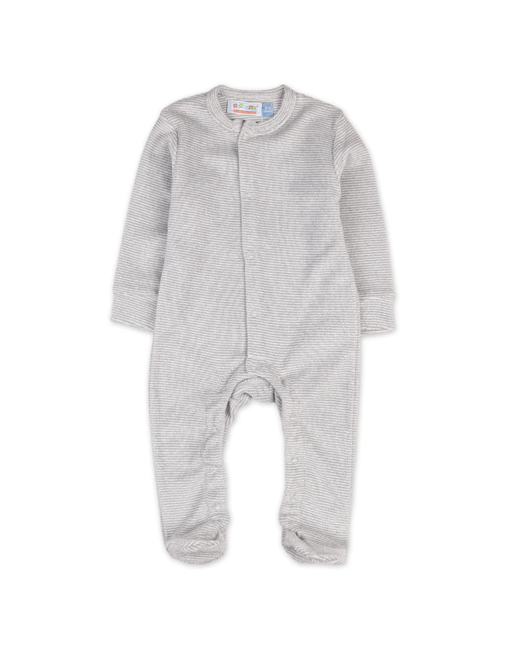 Infants Baby Winter Romper Bambies Striped Grey at Zubaidas