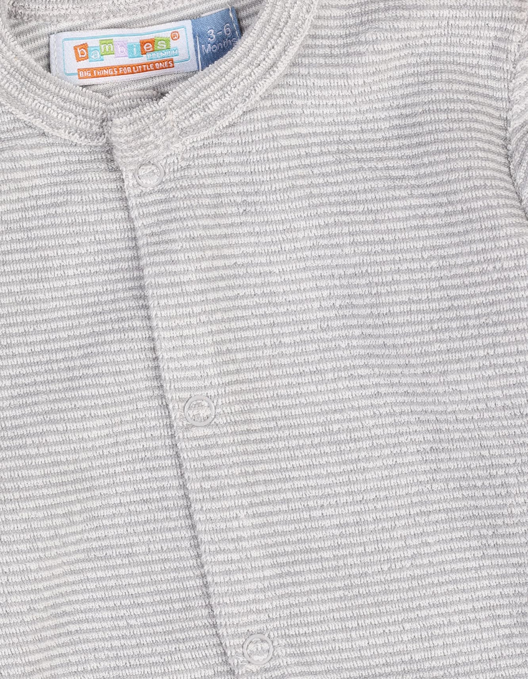Infants Baby Winter Romper Bambies Striped Grey at Zubaidas Pakistan