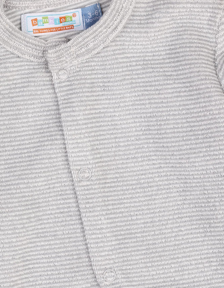 Infants Baby Winter Romper Bambies Striped Grey at Zubaidas Pakistan