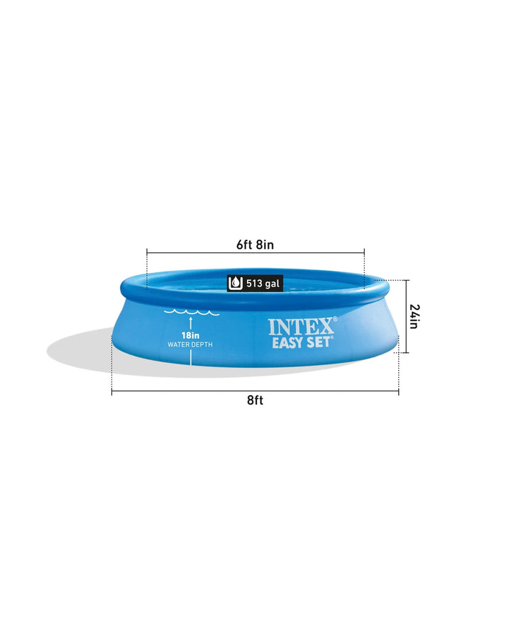 INTEX Easy Set 8ft x 24in Inflatable Pool at Zubaidas Online Pakistan