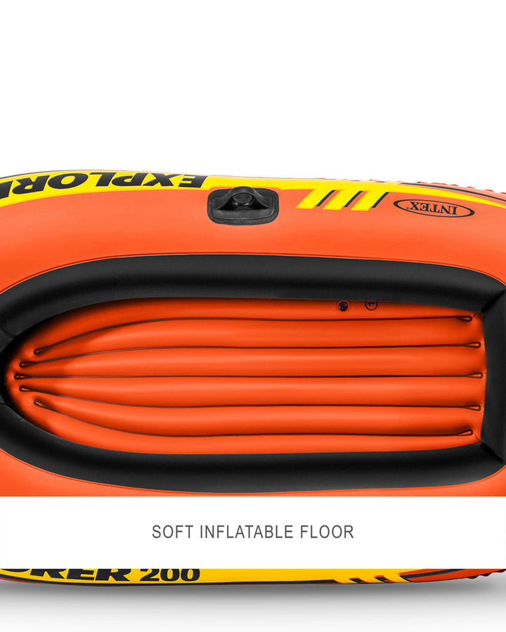 INTEX Explorer 200 Inflatable Boat Set 2 Person at Zubaidas The Largest Baby Kids and moms store in Pakistan