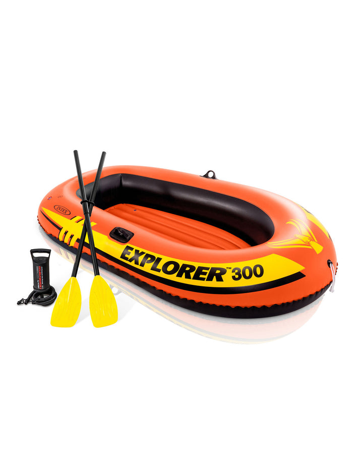 INTEX Explorer 300 Inflatable Boat Set 3 Person at Zubaidas