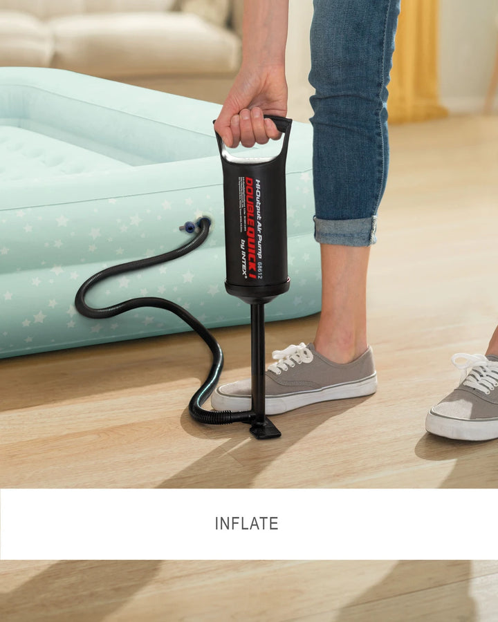 INTEX Kids Travel Bed with Hand Pump Mint Green at Zubaidas Number 1 Baby and Kids Store in Pakistan