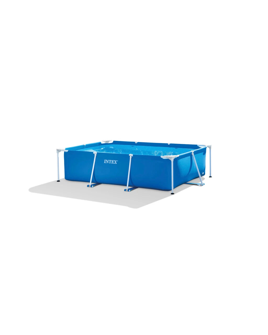 INTEX Pool Rectangular Frame Above Ground Blue 7'2" x 4'9" x 23" at Zubaidas