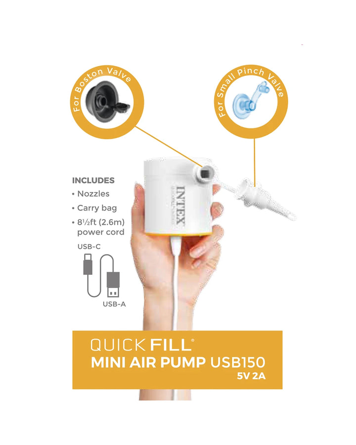 INTEX Quick Fill USB Electric Air Pump USB150 at Zubaidas Official Pakistan