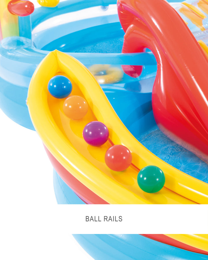 INTEX Rainbow Ring Inflatable Play Center with Slide at Zubaidas Online Pakistan