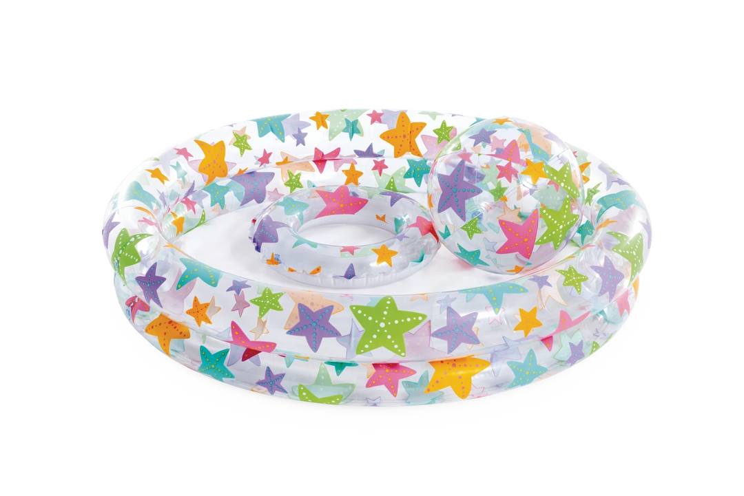 INTEX Starfish Inflatable Kiddie Pool Set 48in X 10in at Zubaidas