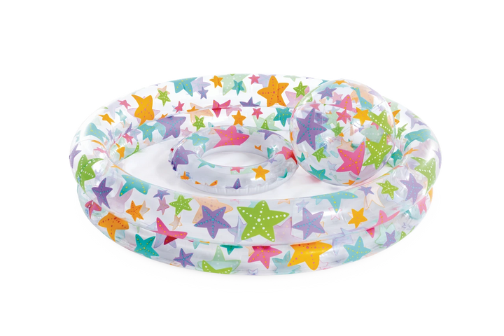 INTEX Starfish Inflatable Kiddie Pool Set 48in X 10in at Zubaidas