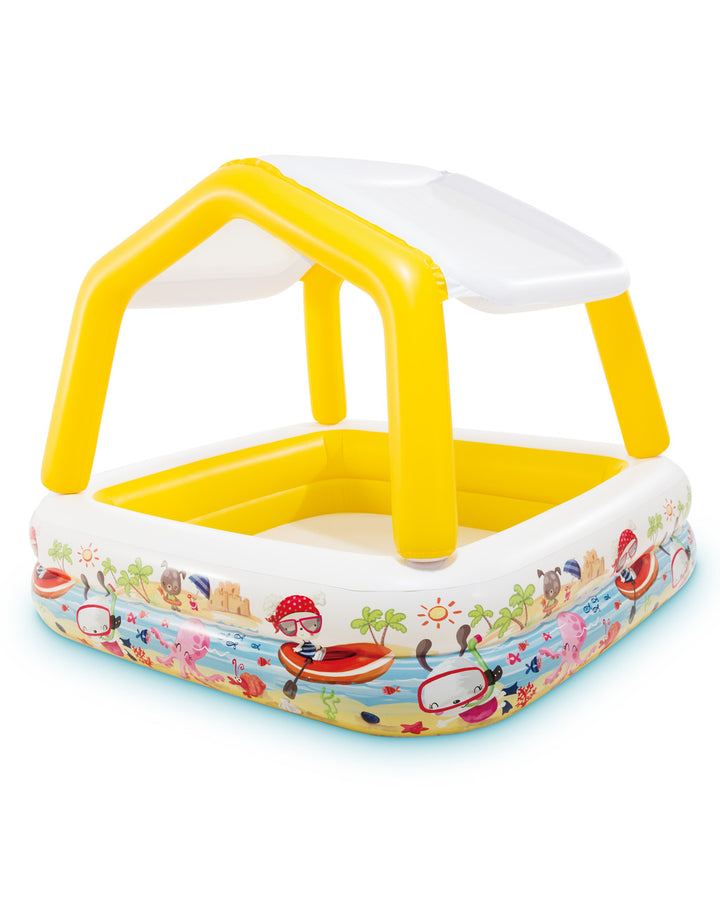 INTEX Sun Shade Inflatable Kiddie Pool 62in x 62in x 48in at Zubaidas