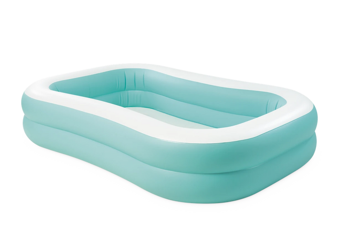 INTEX Swim Center Aqua Inflatable Family Pool 90in x 58in x 18in at Zubaidas