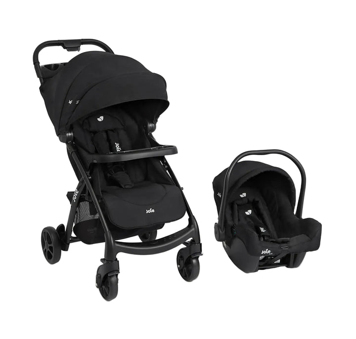 Joie Muze LX Travel System with Juva Car Seat and Base Coal at Zubaidas