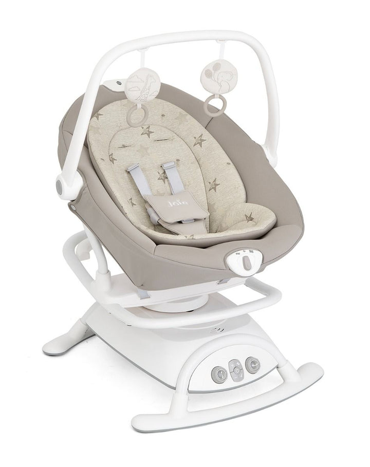 Joie Sansa 2-IN-1 Multi-Motion Baby Swing and Rocker Cosmo Tan W1604BCCST000 at Zubaidas