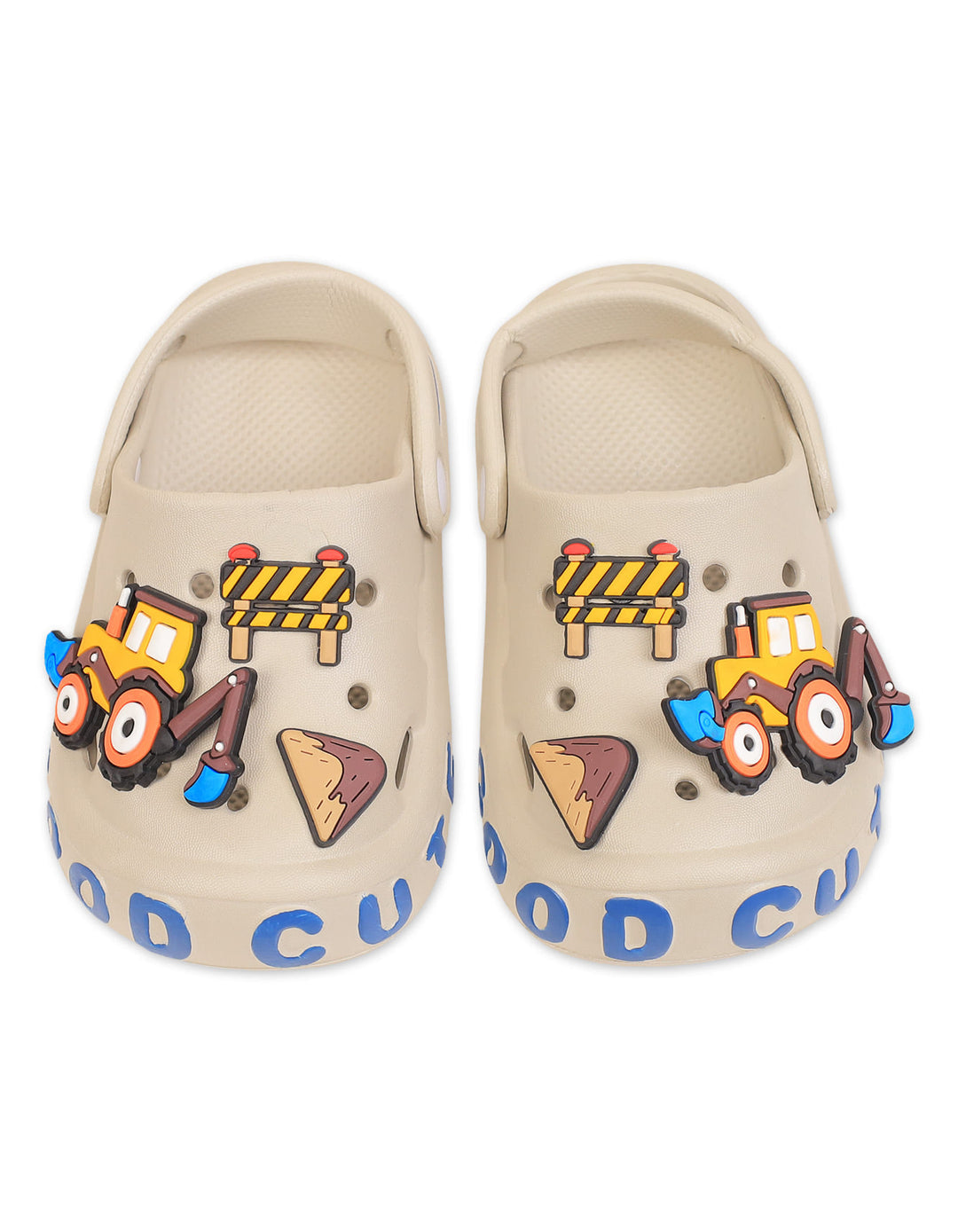 Kid Crocs Construction Vehicle Grey at Zubaidas