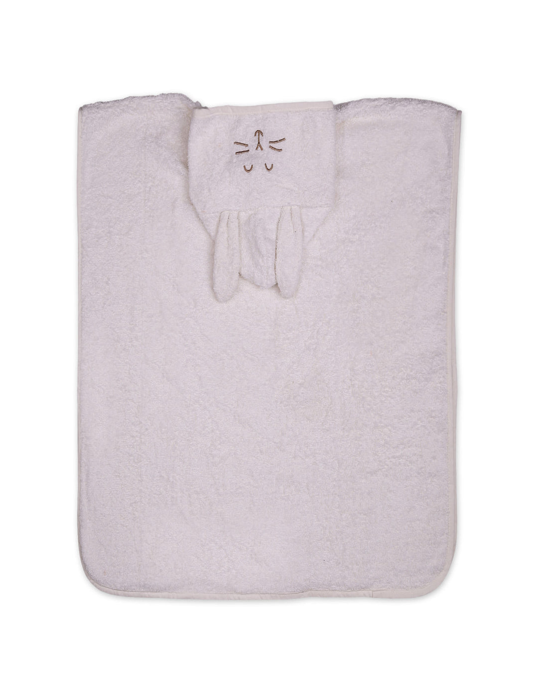 Kids Hooded Bath Towel Poncho Bunny White at Zubaidas Online Pakistan