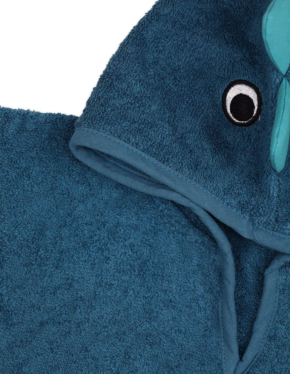 Kids Hooded Bath Towel Poncho Dino Sea Green at Zubaidas Official Pakistan