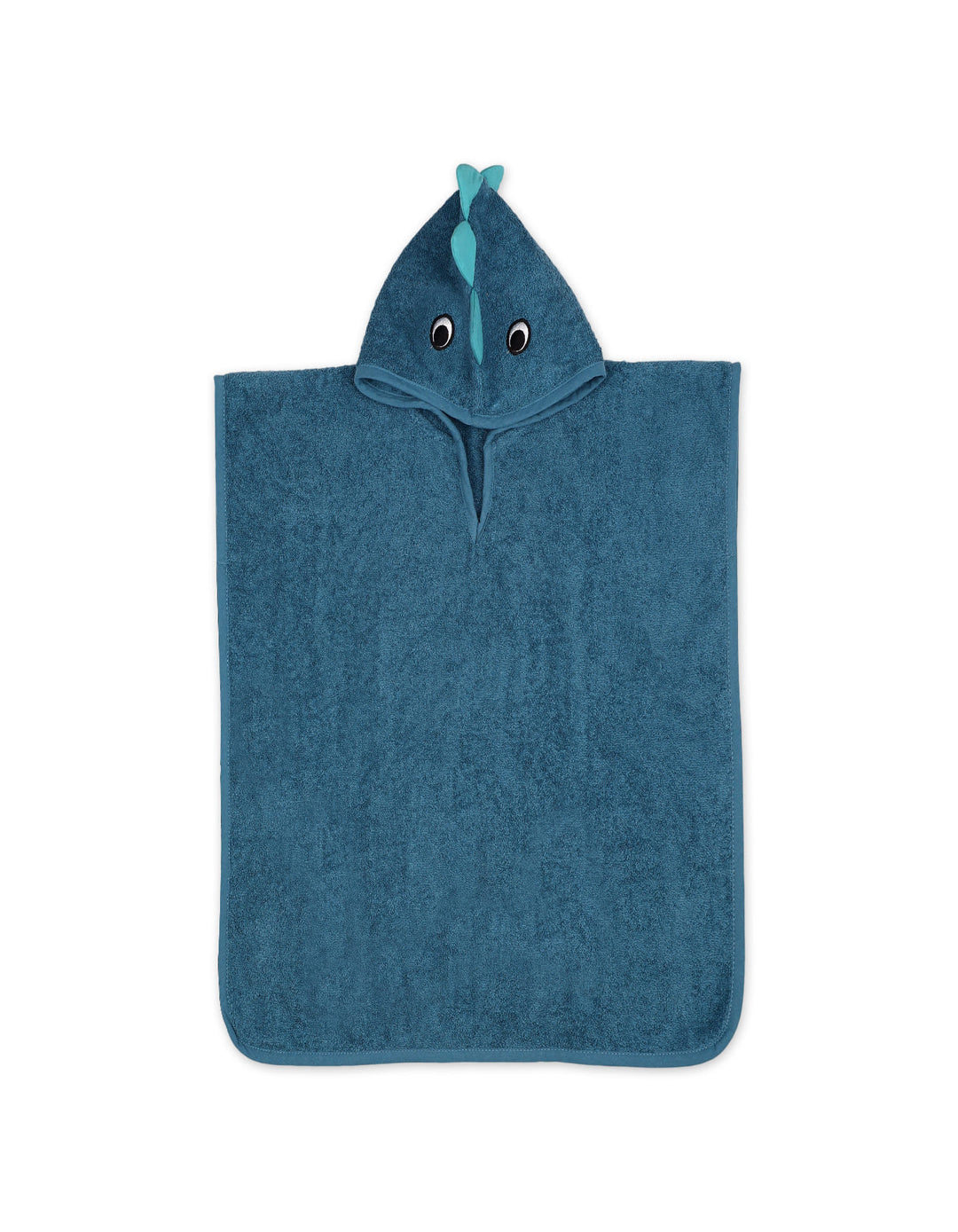 Kids Hooded Bath Towel Poncho Dino Sea Green at Zubaidas