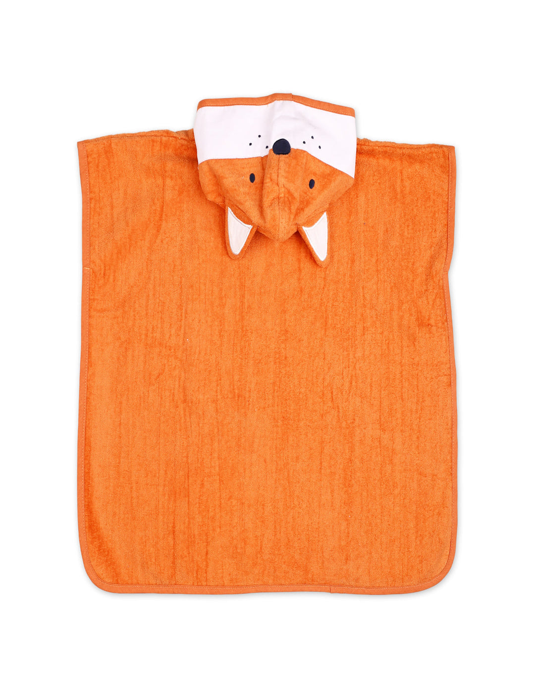 Kids Hooded Bath Towel Poncho Fox Orange at Zubaidas Online Pakistan