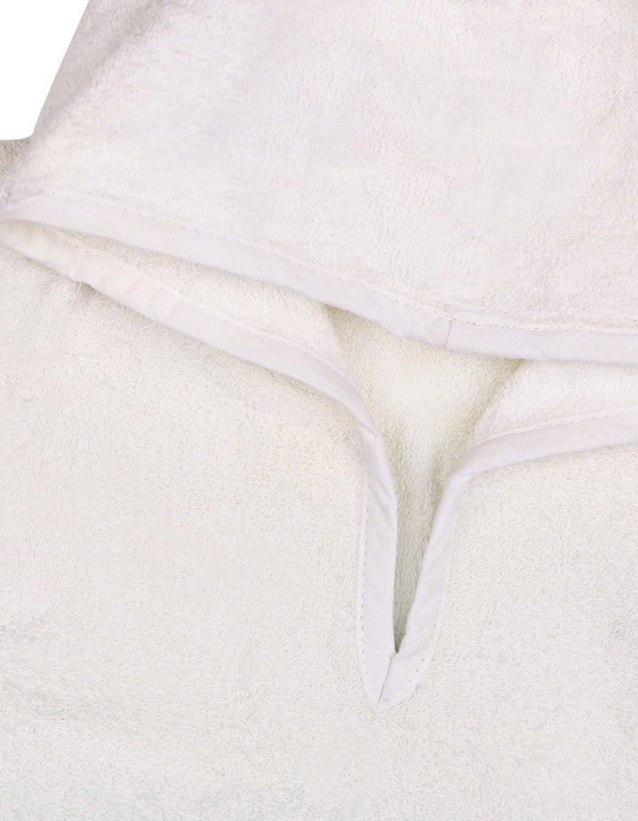 Kids Hooded Bath Towel Poncho Menthe Choco White and Mint at Zubaidas Official Pakistan
