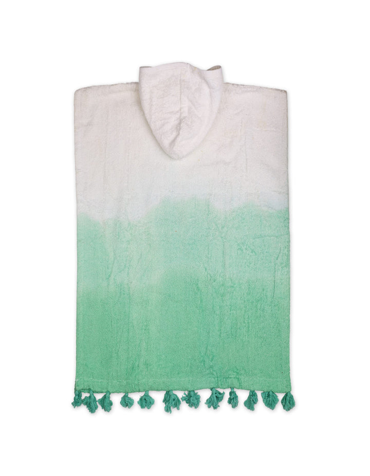 Kids Hooded Bath Towel Poncho Menthe Choco White and Mint at Zubaidas Online Pakistan