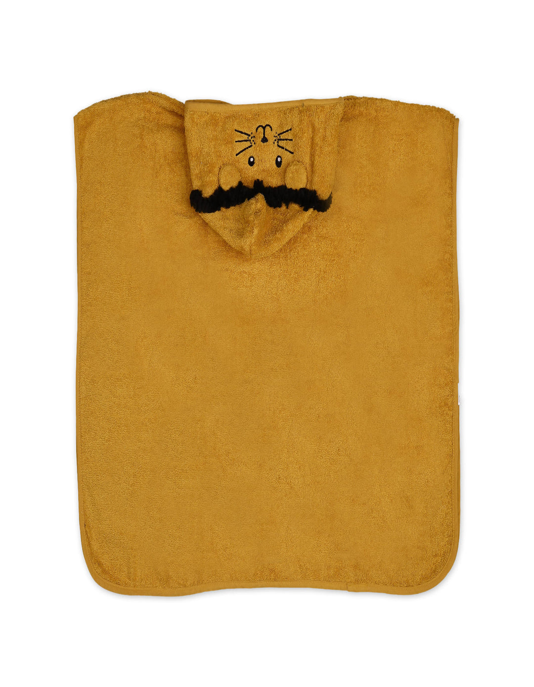 Kids Hooded Bath Towel Poncho Tiger Mustard at Zubaidas Online Pakistan