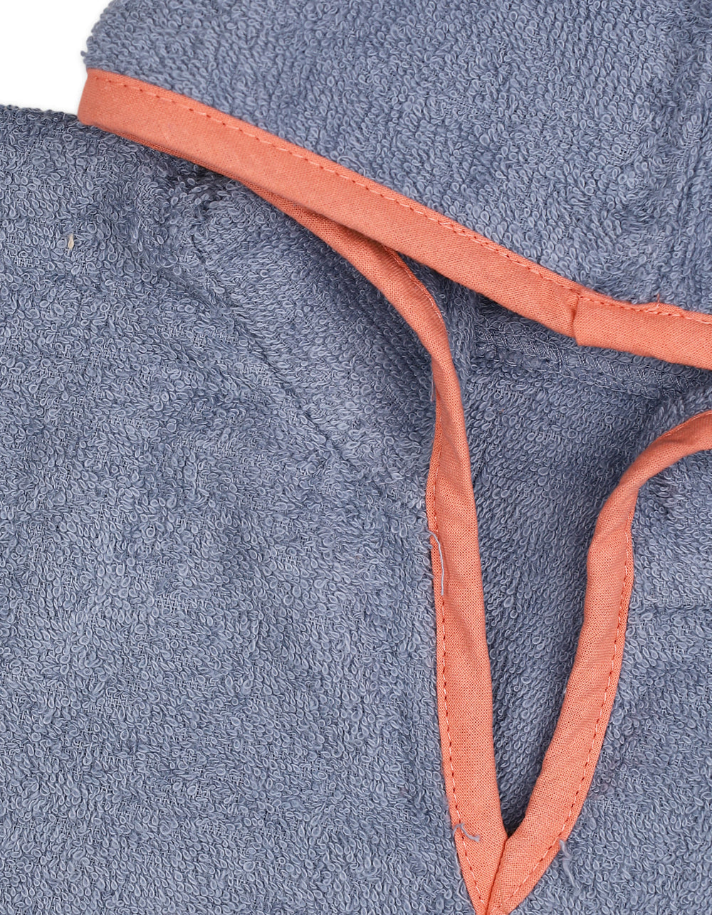 Kids Hooded Bath Towel Poncho with Contrast Trim Tropical Palm Tree Grey at Zubaidas Official Pakistan