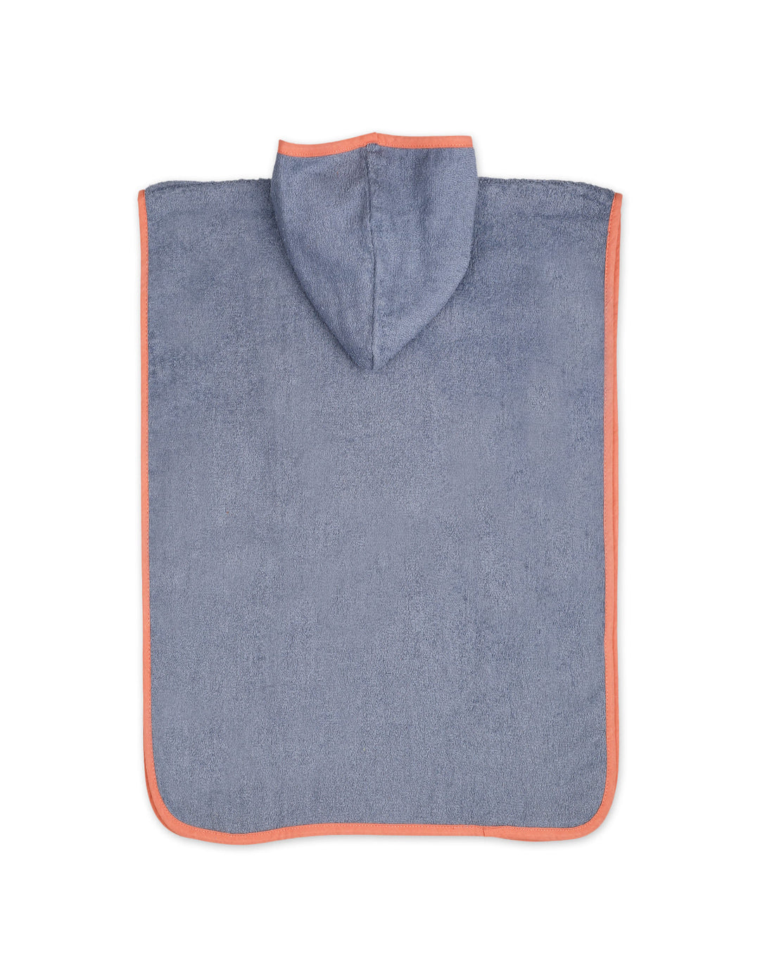 Kids Hooded Bath Towel Poncho with Contrast Trim Tropical Palm Tree Grey at Zubaidas Online Pakistan