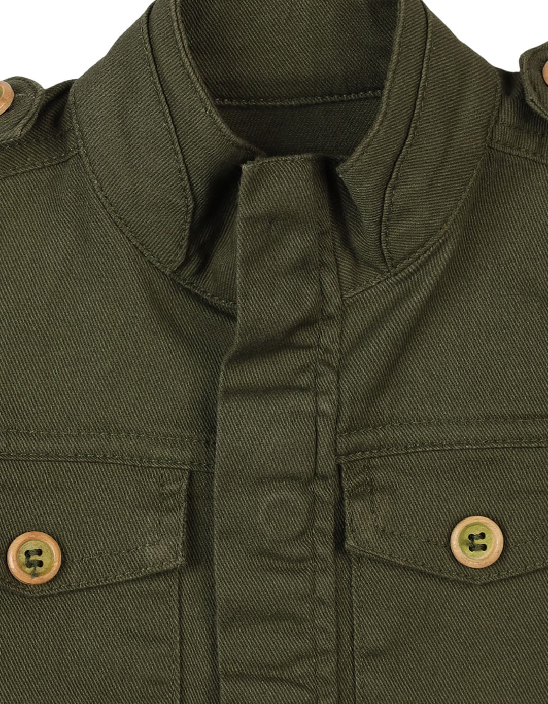 Kids Winter Jackets Bambies Front Pocket Olive Green at Zubaidas Official Pakistan