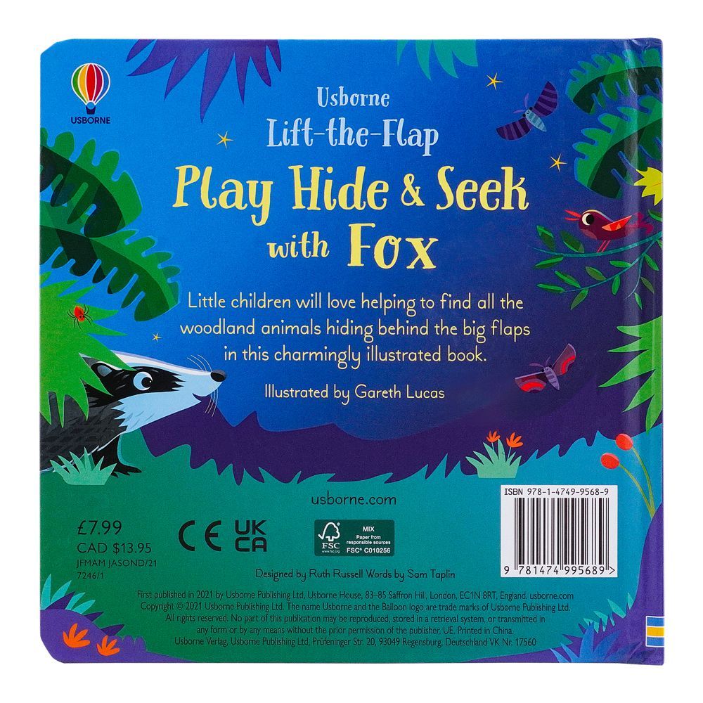 Lift The Flap: Play Hide and Seek with Fox Board Book at Zubaidas Official Pakistan