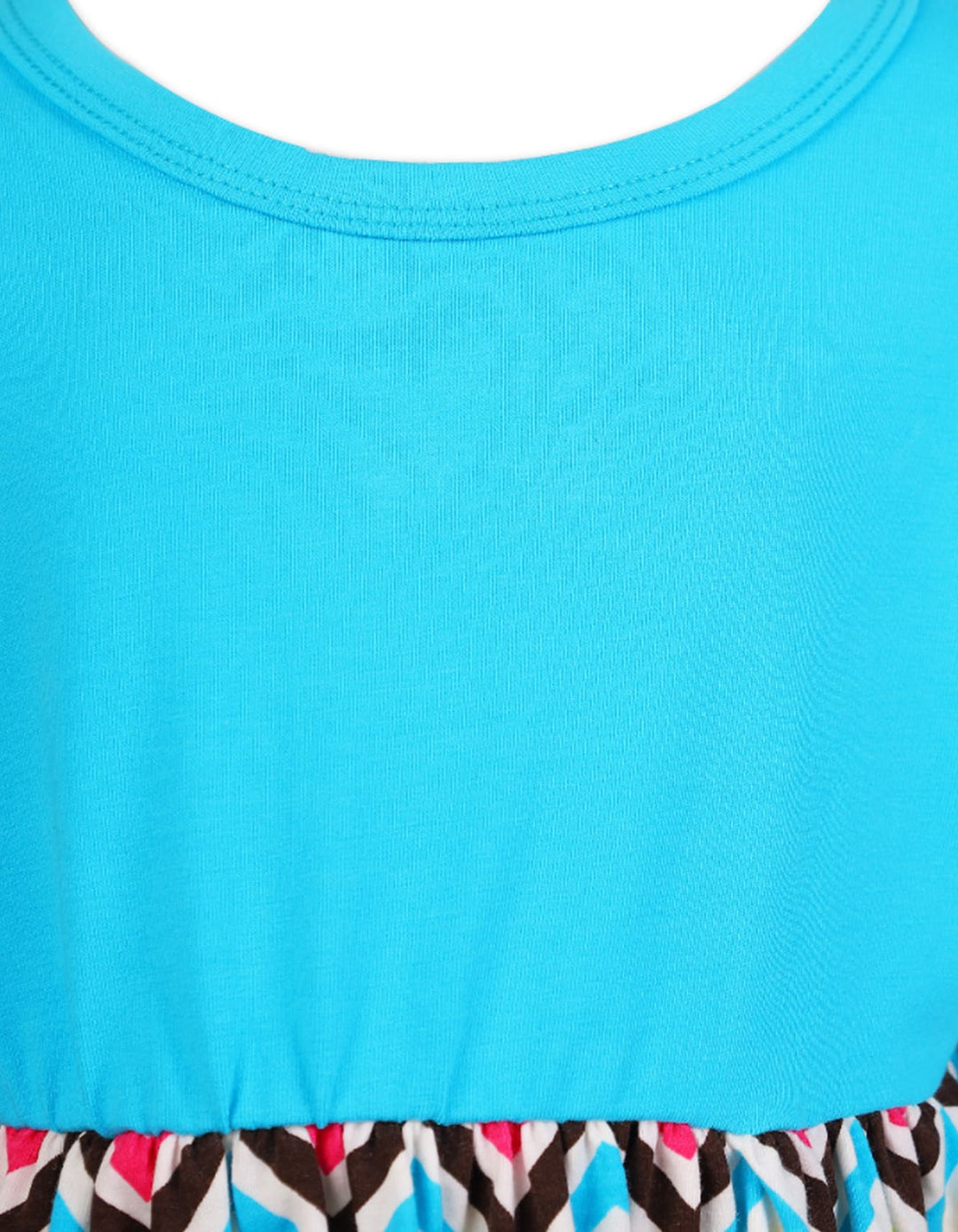 Little Girls Winter Fancy Frocks Bambies Cyan and Multicolor at Zubaidas Official