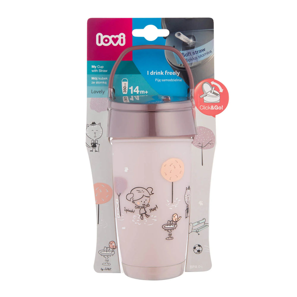 Zubaida's Lovi My Straw Cup Active 350ML Lovely Girl - 35/355girl - Zubaidas Official™