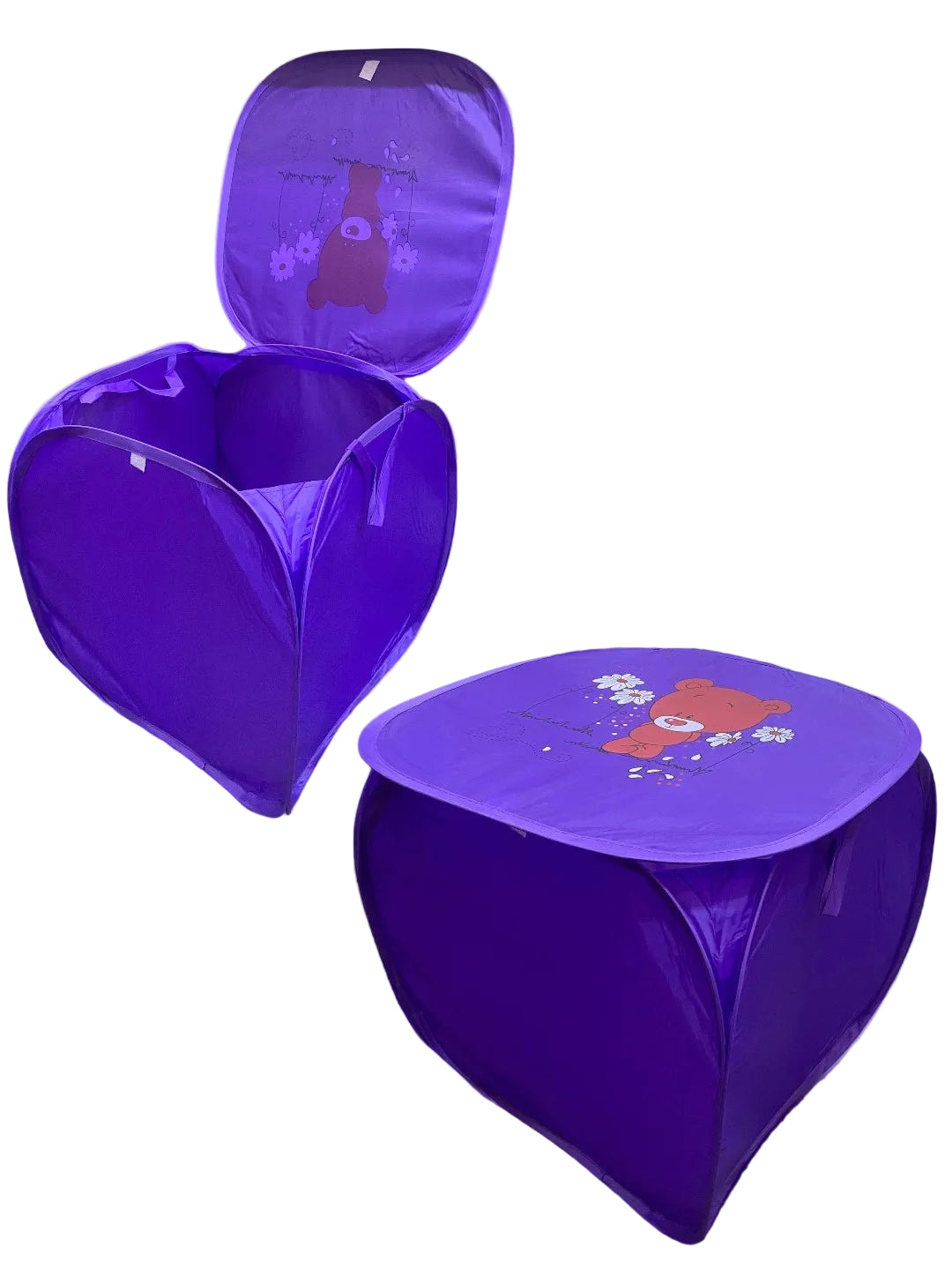 Multipurpose Foldable Basket Bear Purple at Zubaidas Officil Pakistan