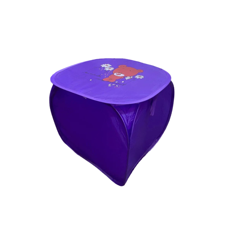 Multipurpose Foldable Basket Bear Purple at Zubaidas