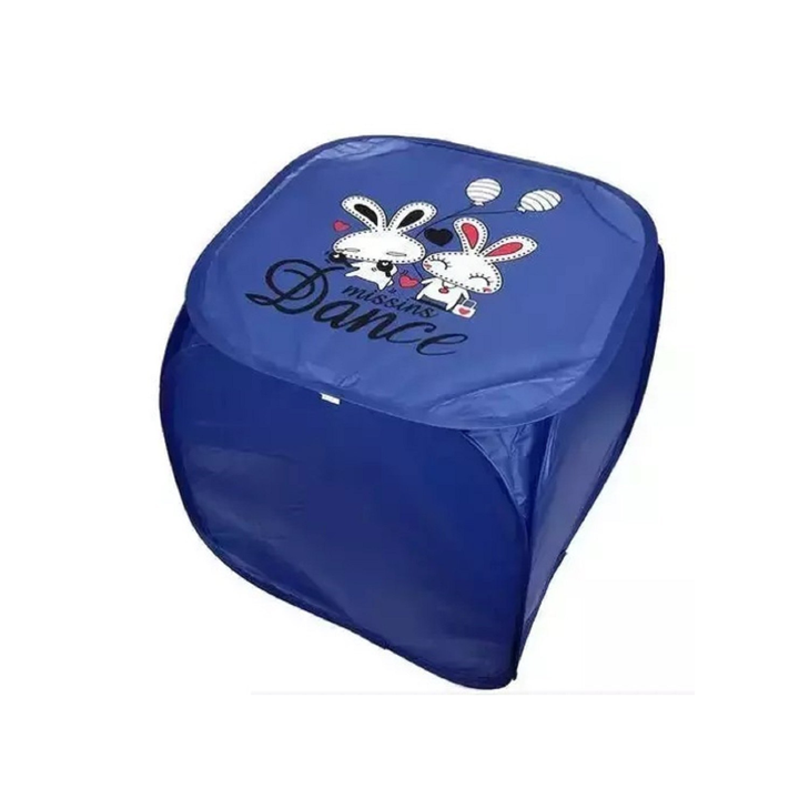 Multipurpose Foldable Basket Bunny Navy Blue at Zubaidas