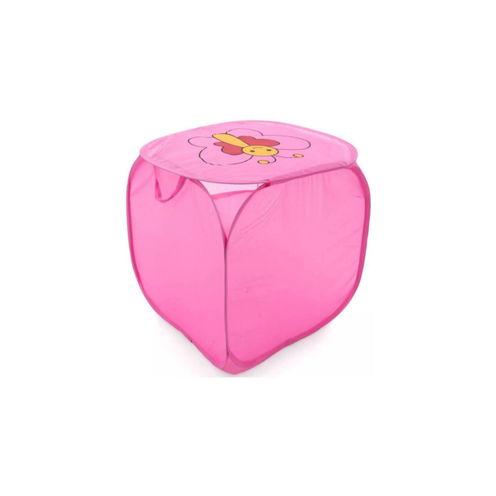 Multipurpose Foldable Basket Butterfly Pink at Zubaidas