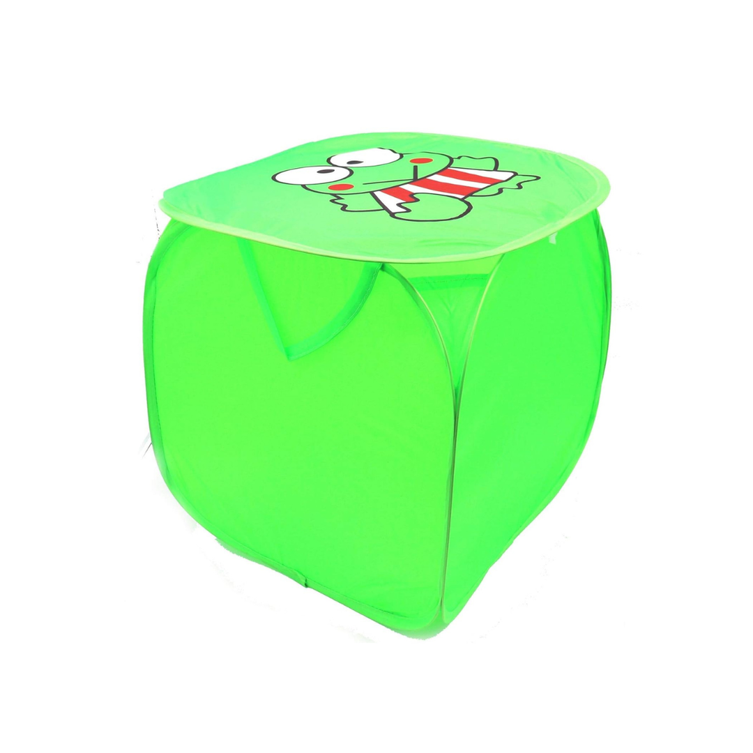 Multipurpose Foldable Basket Frog Green at Zubaidas