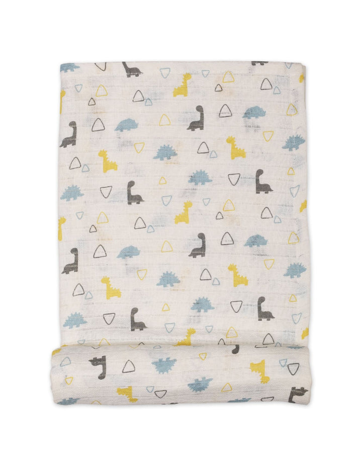 Muslin Sheets Pack of 2 Bambies Dino and Dots at Zubaidas Graco Babyshop Pakistan