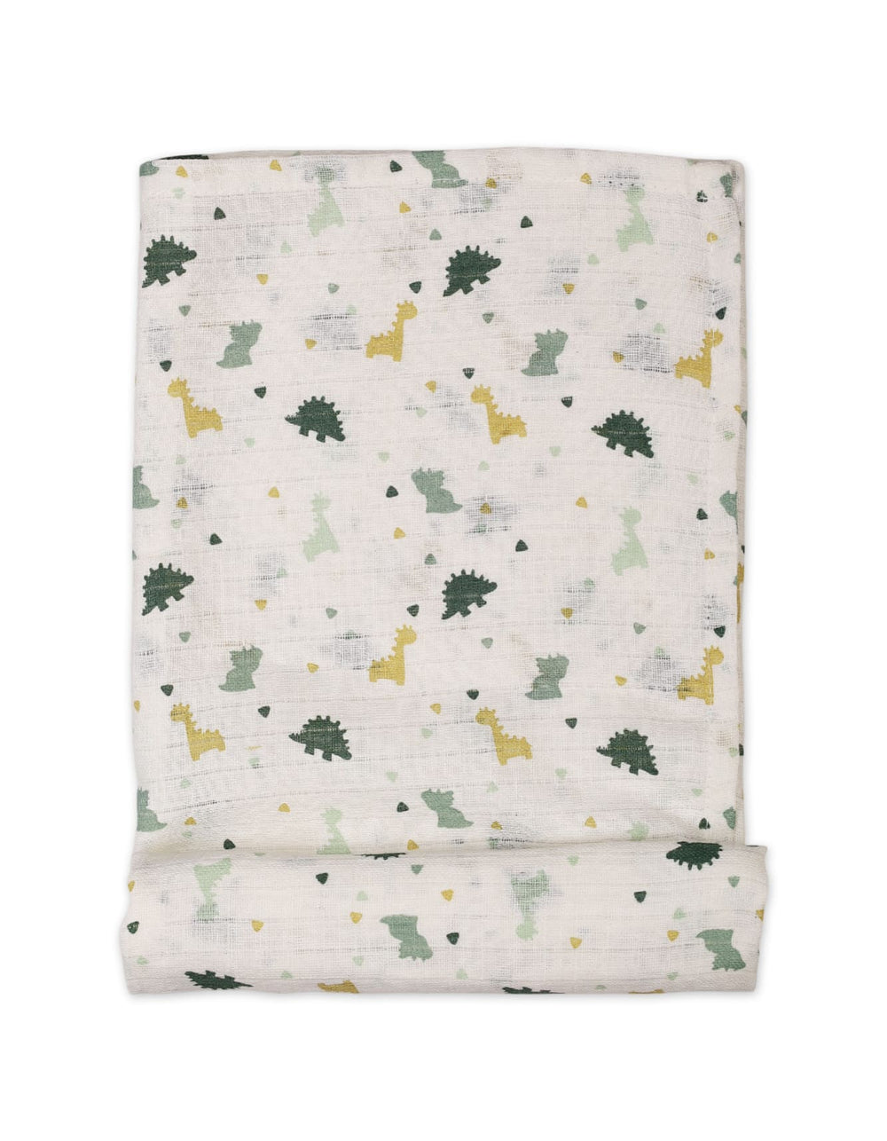 Muslin Sheets Pack of 2 Bambies Dino and Leaf Print at Zubaidas Pakistan