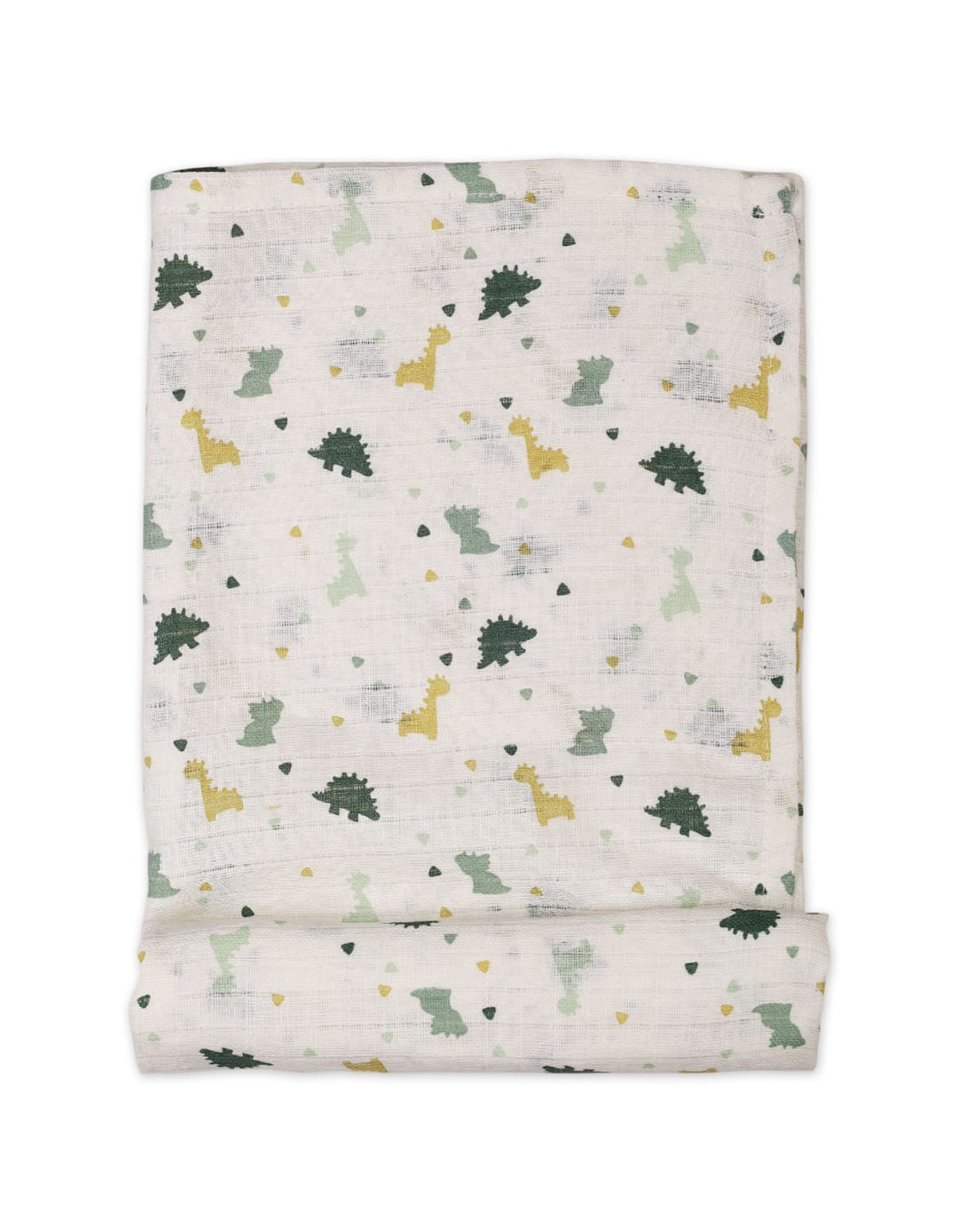 Muslin Sheets Pack of 2 Bambies Dino and Leaf Print at Zubaidas Pakistan