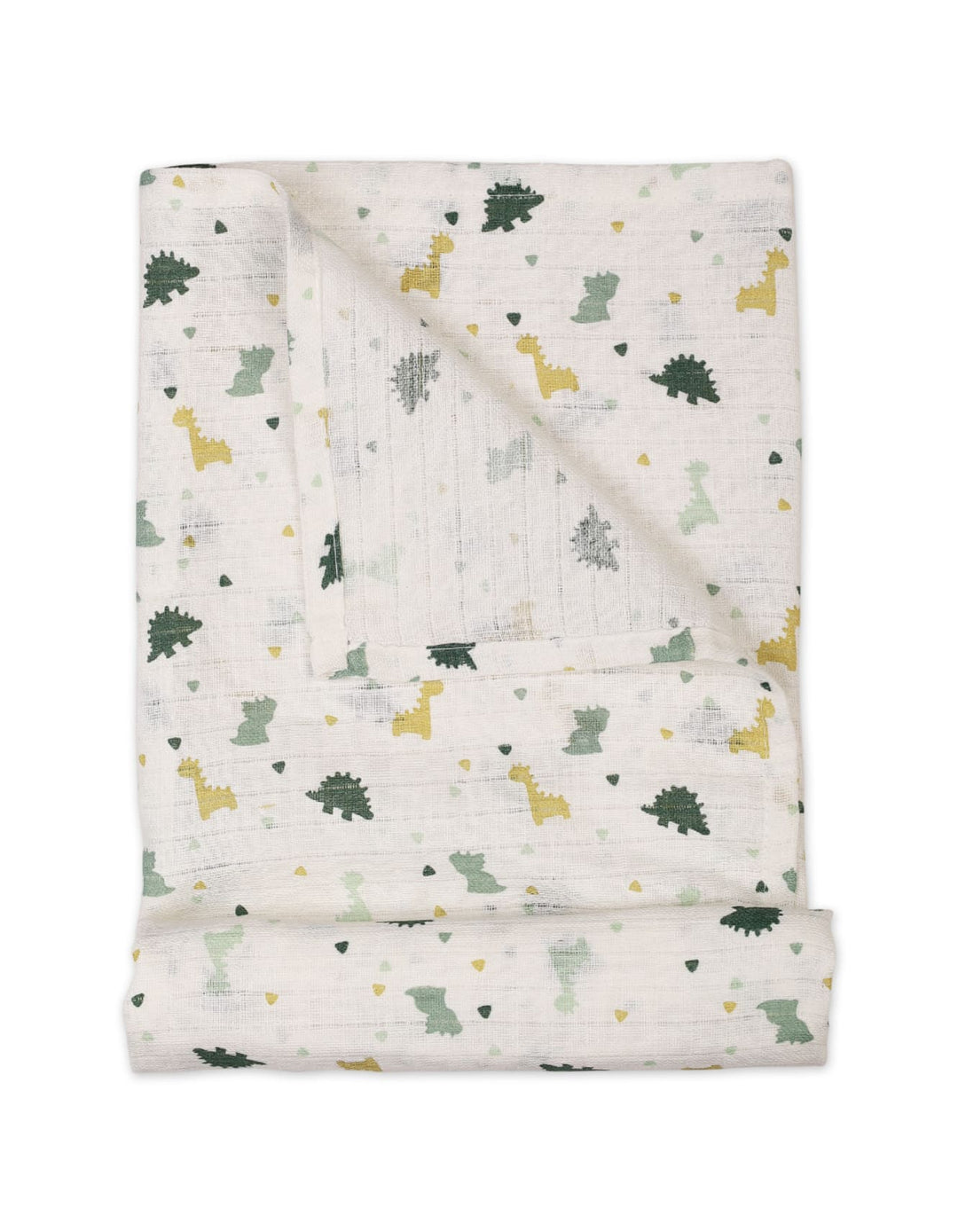 Muslin Sheets Pack of 2 Bambies Dino and Leaf Print at Zubaidas Offical Pakistan