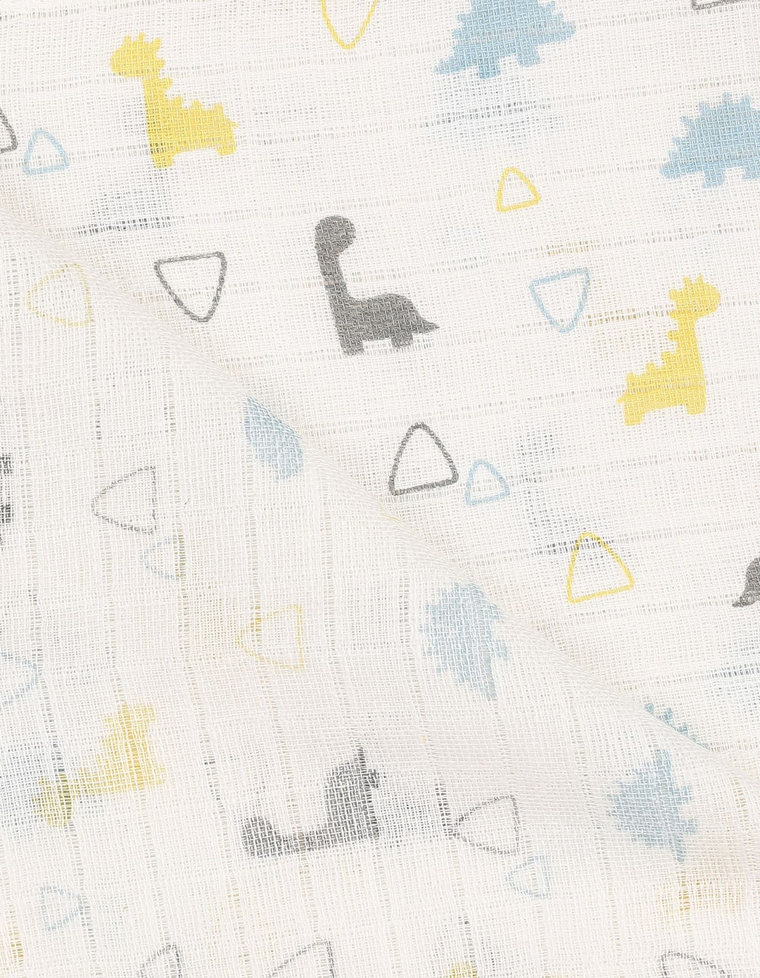 Muslin Sheets Pack of 2 Bambies Dino Dotted White at Zubaidas Online Baby Store Pakistan