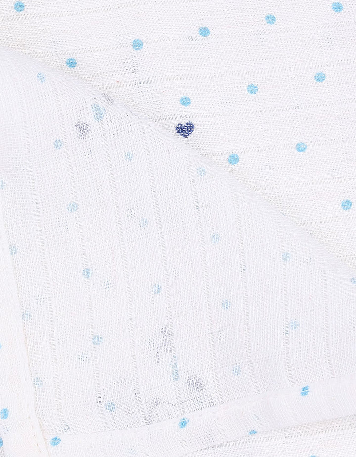 Muslin Sheets Pack of 2 Bambies Dino Dotted White at Zubaidas Online Pakistan