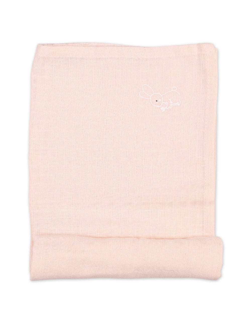 Muslin Sheets Pack of 2 Bambies Hearts Beige and Light Pink at Zubaidas Pakistan