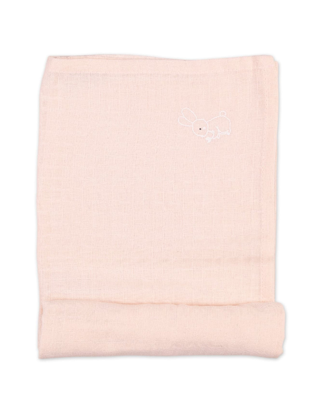Muslin Sheets Pack of 2 Bambies Hearts Beige and Light Pink at Zubaidas Pakistan