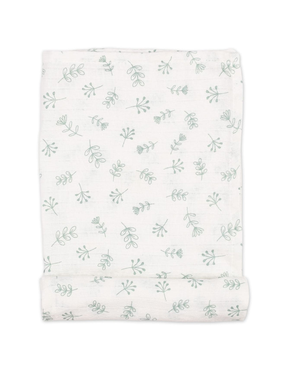 Muslin Sheets Pack of 2 Bambies Leaves White and Blue at Zubaidas Pakistan
