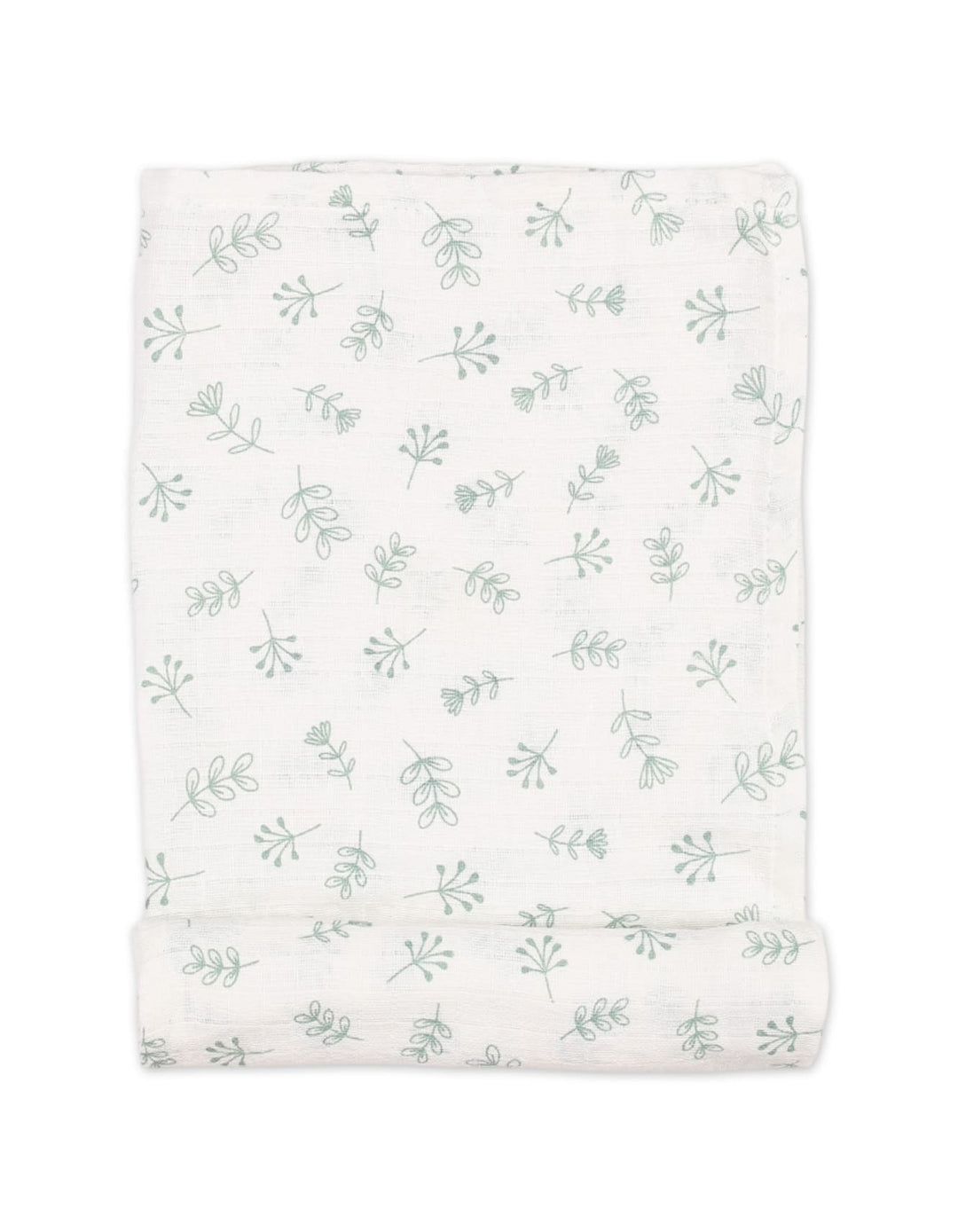 Muslin Sheets Pack of 2 Bambies Leaves White and Blue at Zubaidas Pakistan