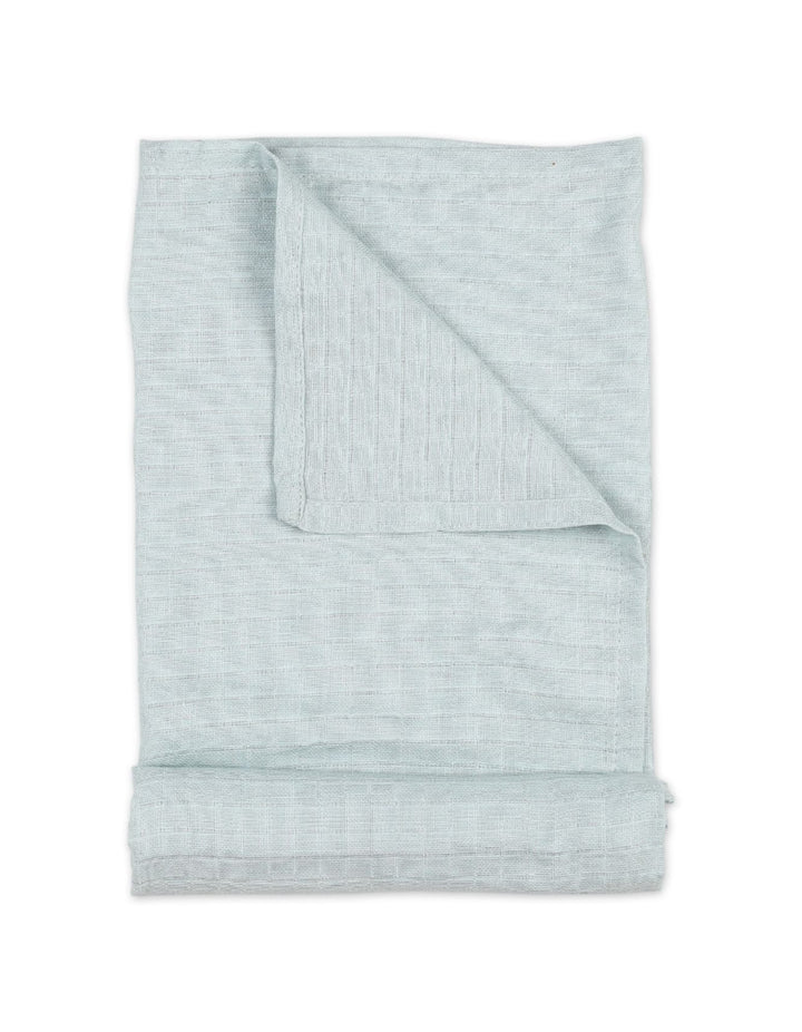 Muslin Sheets Pack of 2 Bambies Leaves White and Blue at Zubaidas Babyshop Pakistan