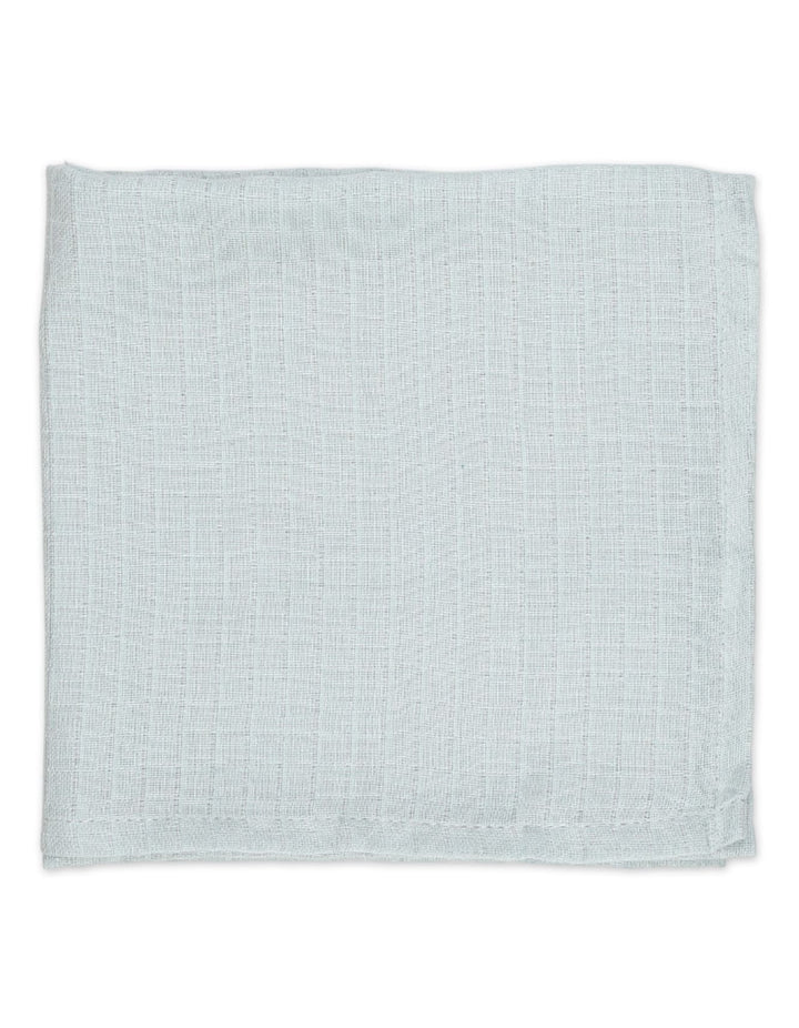 Muslin Sheets Pack of 2 Bambies Leaves White and Blue at Zubaidas Little Darling Pakistan
